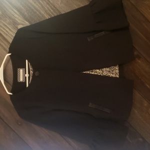 Black one button blazer